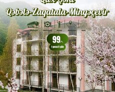 Qax Şəki Qəbələ Zaqatala Mingəçevir turu