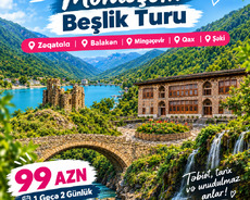 Balakən Zaqatala Qax Şəki Mingəçevir turu