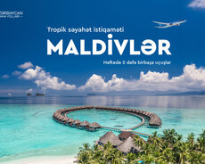 Maldiv Adalarına Bakıdan birbaşa uçuşla