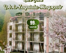 Zaqatala Qəbələ Qax Şəki Mingəçevir turu