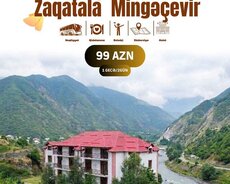 Qax Şəki Oğuz Zaqatala Mingəçevir turu