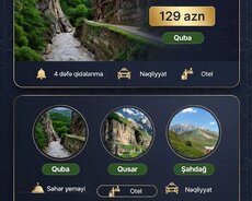 Quba Qusar Şahdağ turu