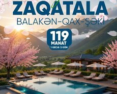 Zaqatala Balakən Qax Şəki turu