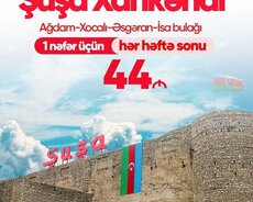 •Şuşa - Xankəndi - Ağdam - Xocalı - Əsgəran İsa Bulağı