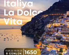 İtaliya qrup turu Roma Napoli Amalfi və Positano
