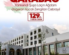 Xankəndi • ŞUŞA • LAÇIN • AĞDAM • ƏSGƏRAN • XOCALI • ZƏNGİLA