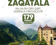3 günlük Zaqatala Balakən Qax Şəki Mingəçevir