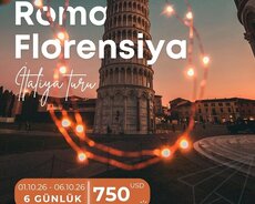 Roma • Florensiya • Pisa turu