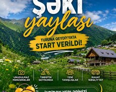 Şəki yaylası Oğuz Xal-xal turu ( özün pulsuz gəl)