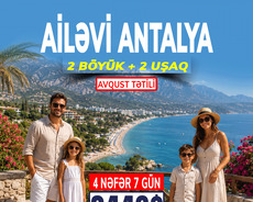 Ailəvi Antalya turu 2 Böyük 2 Uşaq-İndi bron et