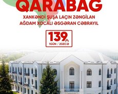 Şuşa Xankəndi (Qarabağ Turu) 1 gecə 2 gün