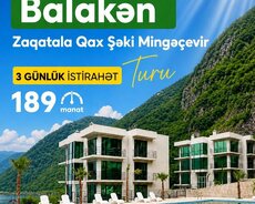 3 Günlük Baləkən Zaqatala Qax Şəki Qəbələ Mingəçevir turu