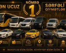 Hər saya uyğun avtobus taksi xidməti
