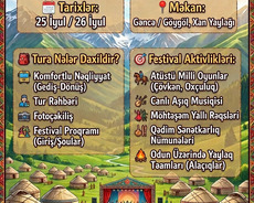 Gəncə, gənclənd, yaylaq festivalı