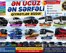 Vito Sprinter Hyundai Isuzu böyük avtobuslar