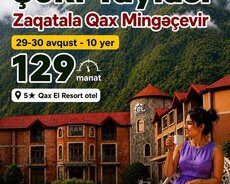 Zaqatala Qax Şəki Mingəçevir turu