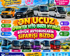 Hər saya uyğun bütün nəqliyyat bizdə