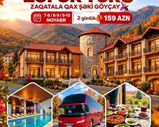 Zaqatala Qax Şəki Göyçay Mingəçevir Turu