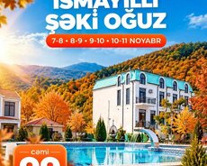 Zəfər bayramına özəl İsmayıllı Qəbələ Şəki turu