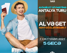 Aviabilet qiymətinə Antalya Turu.