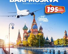 Bakı-Moskva aviabileti