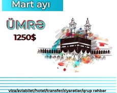 Ümrə ziyarəti Mart ayı