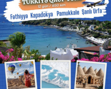 19-30 avqust Kus adasi Kapadokya Pamukkale turu