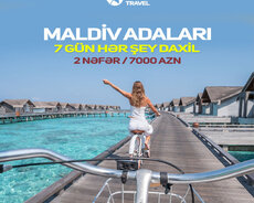 Maldiv adalarına 7 gün hər şey daxil tur paket