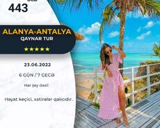 Alanya Antalya istiqamətinde qaybar tur