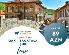 Həftəsonu Zaqatala Qax Şəki Turu