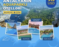 Antalyanın aquaparklı otellərinə tur
