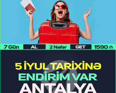 Antalya turlarının satışı endirimli qiymətlərlə