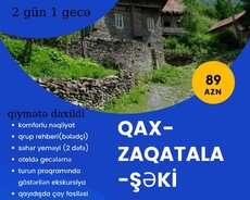 Zaqatala Qax Şəki turu