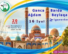 Gəncə-Bərdə Ağdam Beyləqan ziyarətgah turu
