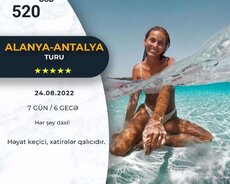 Alanya Antalya istiqamətinde qaynar tur