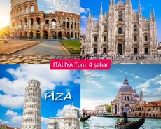 İtaliya-Milan-Roma-Pisa-Venesiya turu