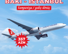 Bakı-İstanbul Bakı - aviabiletlərdə kampaniya