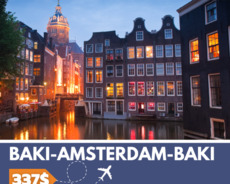 Baki-Amsterdam-Baki Aviabiletlər