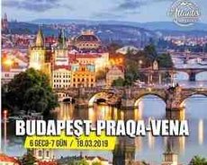 Budapeşt-Praqa-Vyana turu - 18 Mart (6 gecə 7gün)