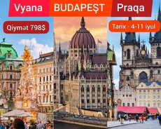 Budapeşt, Vyana, Praqa turu