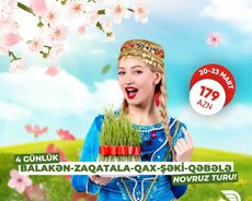 Balakən Zaqatala Qax Novruz turu 4 günlük