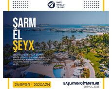 Şarm Əl Şeyx 2 nəfərlik yay paketləri