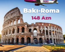Bakı-Roma Vbirbaşa uçuşla