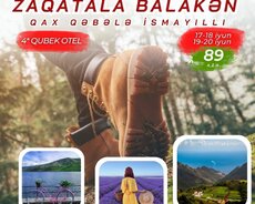 Balakən Zaqatala Qax İsmayıllı Qəbələ turu
