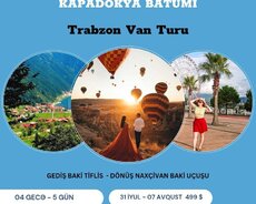 Kapadokya - Batumi - Trabzon - Van Turu