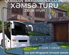 İsmayıllı Qəbələ Qax Şəki Mingəçevir turu