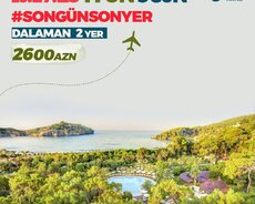 Bu tarixlərə 2 nəfərlik son Marmaris paketləri
