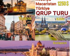 Almaniya Avstriya Macaristan İstanbul qrup turu