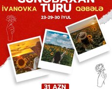 İvanovka-Günəbaxan Qəbələ Yeddi gözəl şəlalə