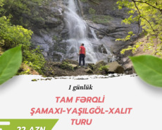 Şamaxı Xalıt Şəlaləsi və Yaşılgöl turu